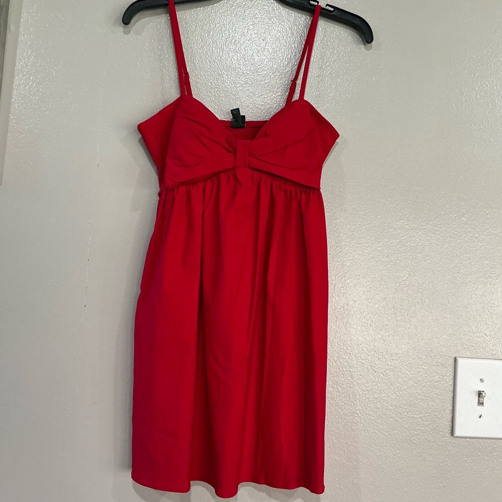 NWT Women’s Mini Dress. Red XS - Picture 5 of 9